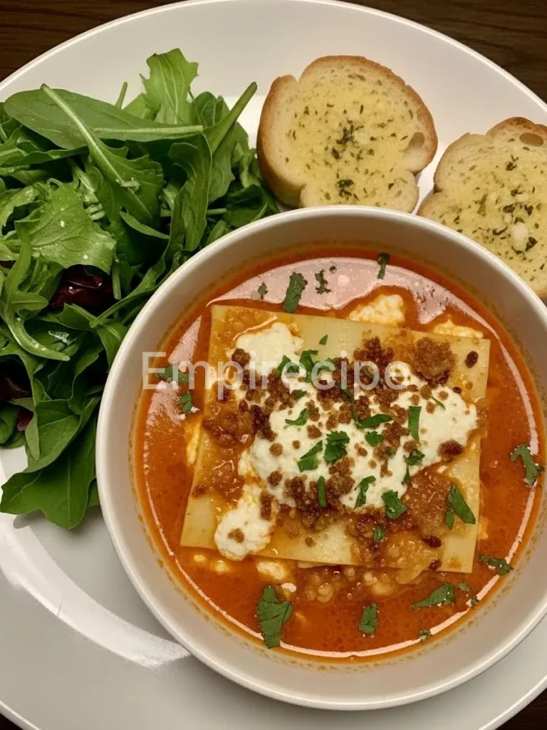 Ricotta Lasagna Soup