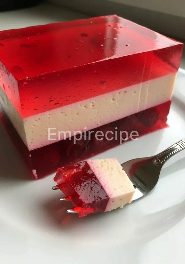 Layered Cranberry Gelatin