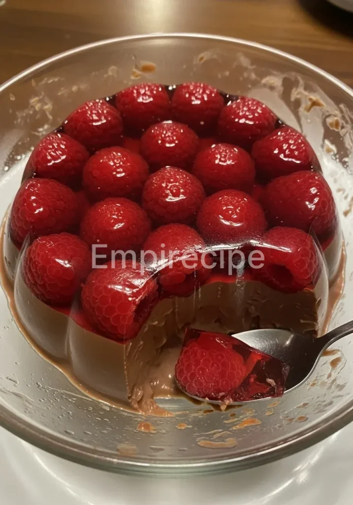 Raspberry-Chocolate Gelatin