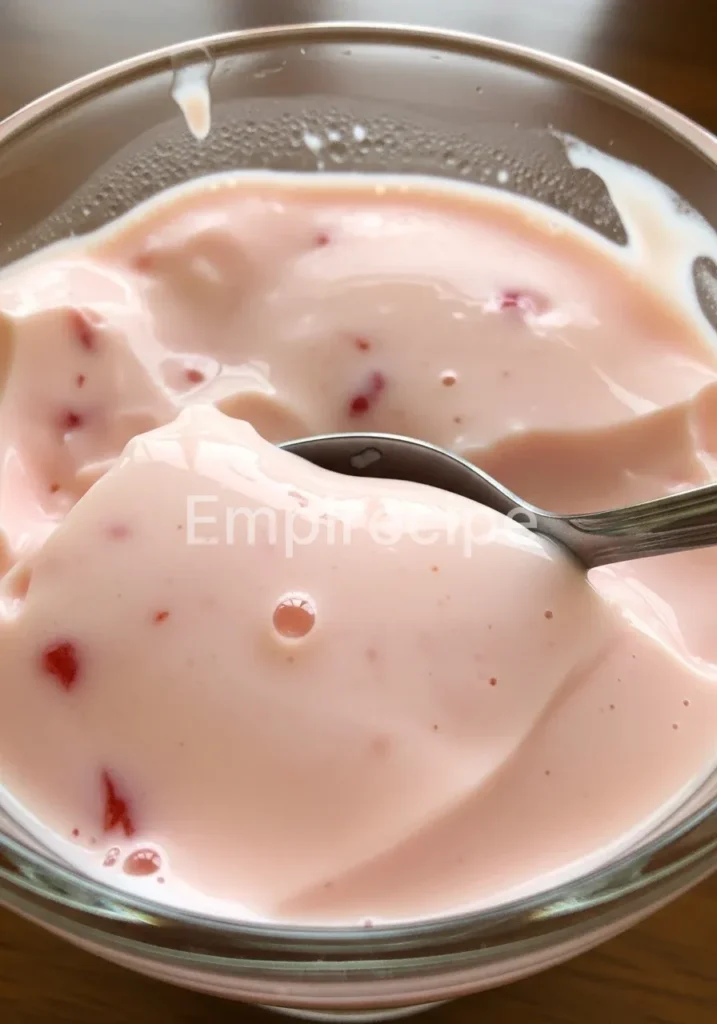 Creamy Strawberry Gelatin