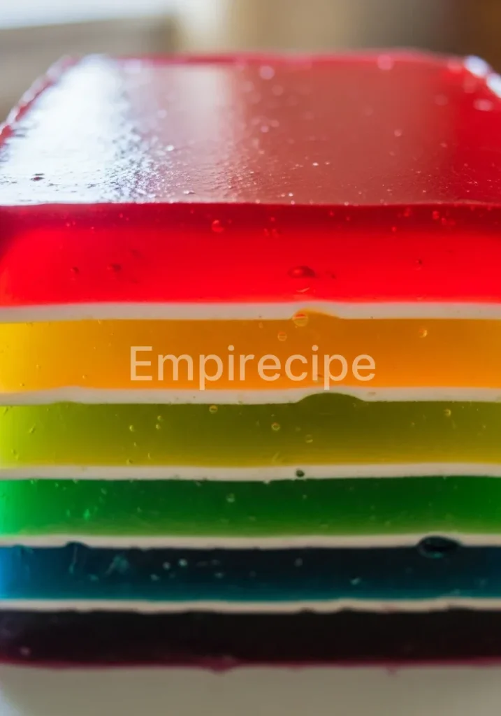 Striped Gelatin Dessert