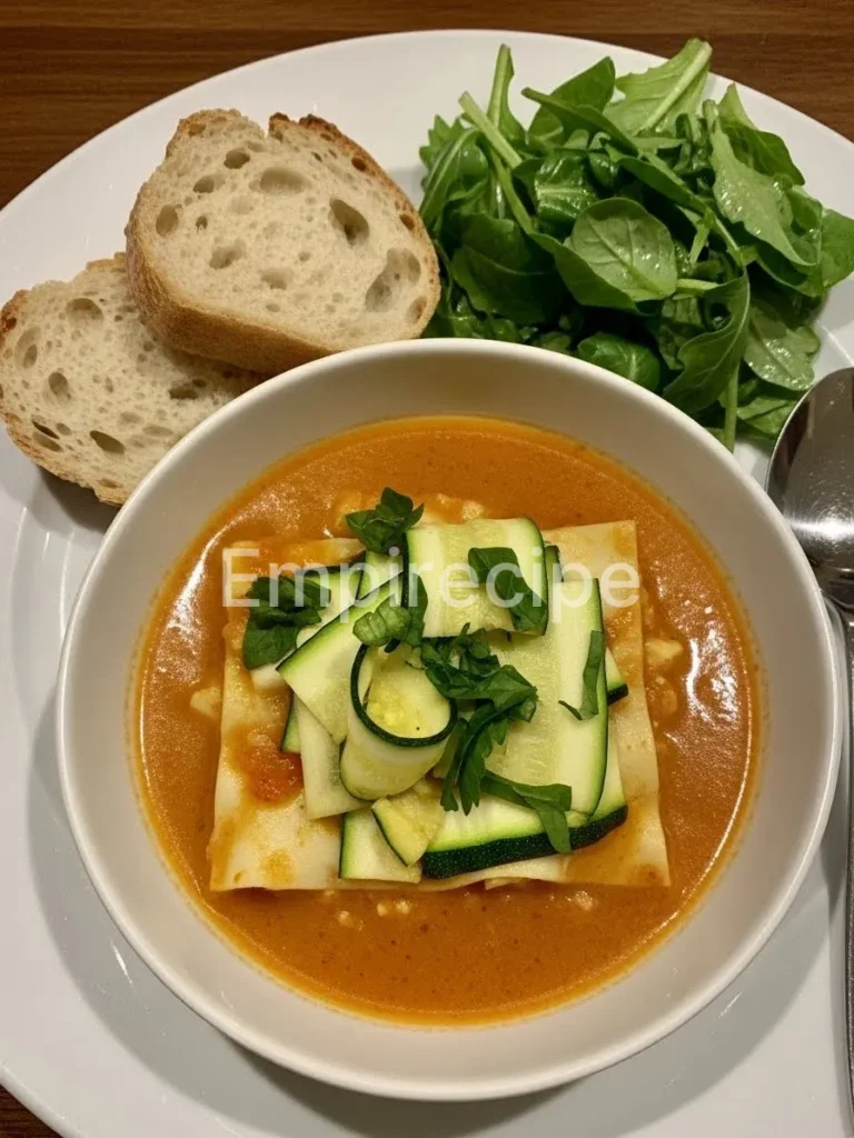 Zucchini Ribbon Lasagna Soup