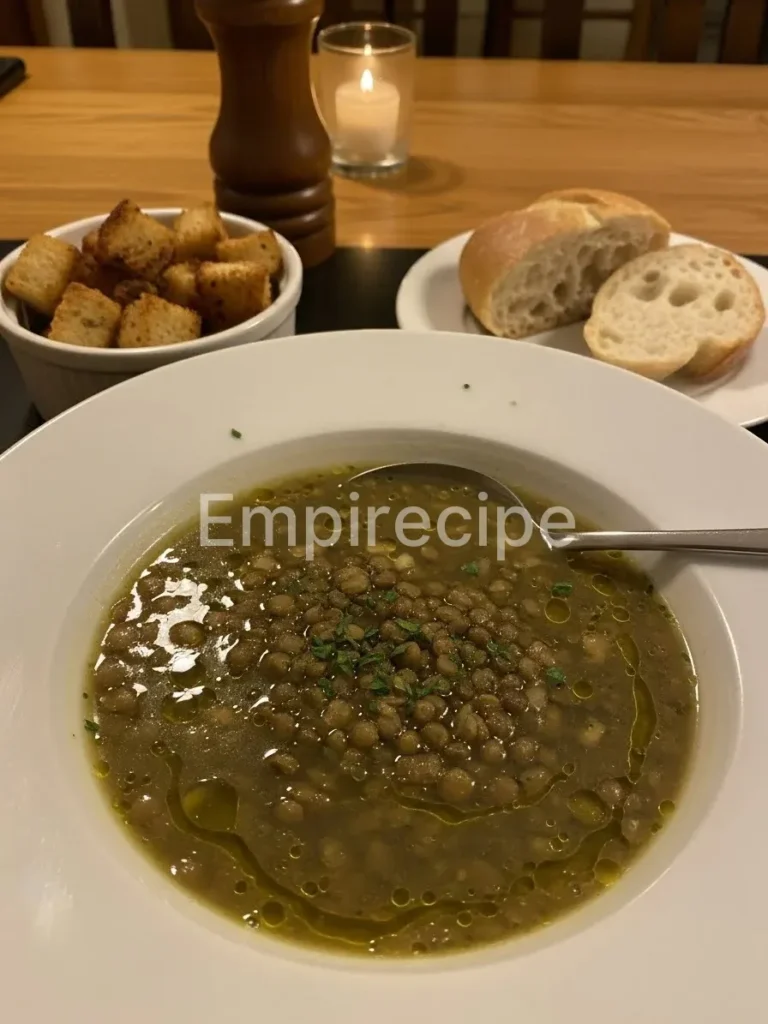 Classic French Green Lentil Soup