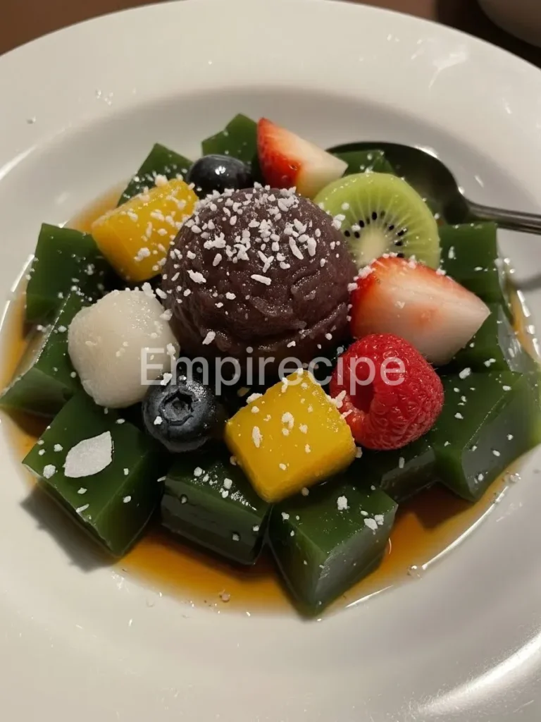 Matcha Anmitsu Gelatin Dessert