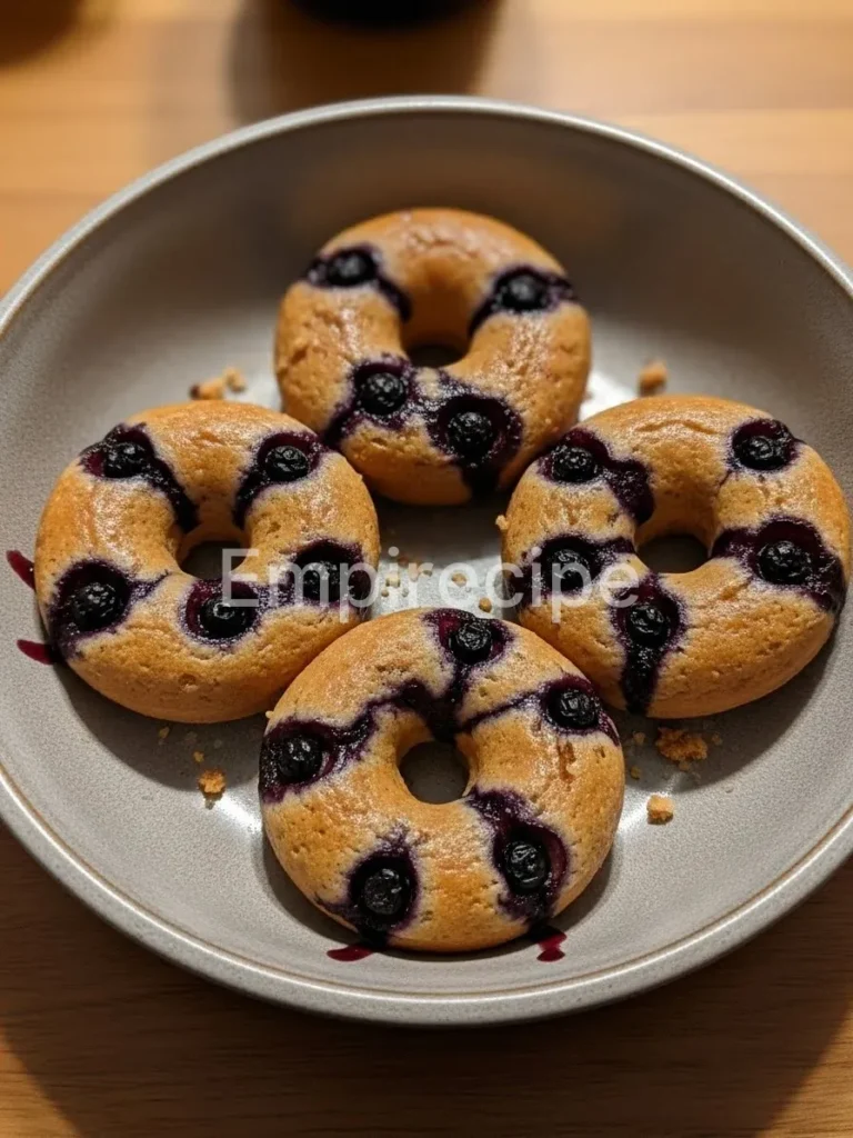 Baked Blueberry Donuts