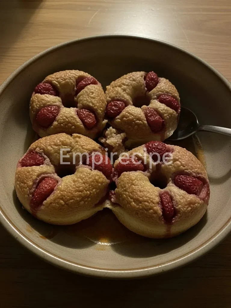 Strawberry Baked Donuts