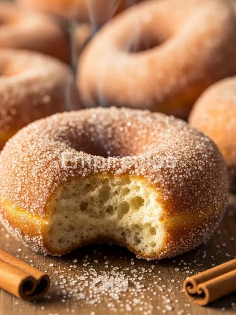 Fluffy Cinnamon Sugar Donuts