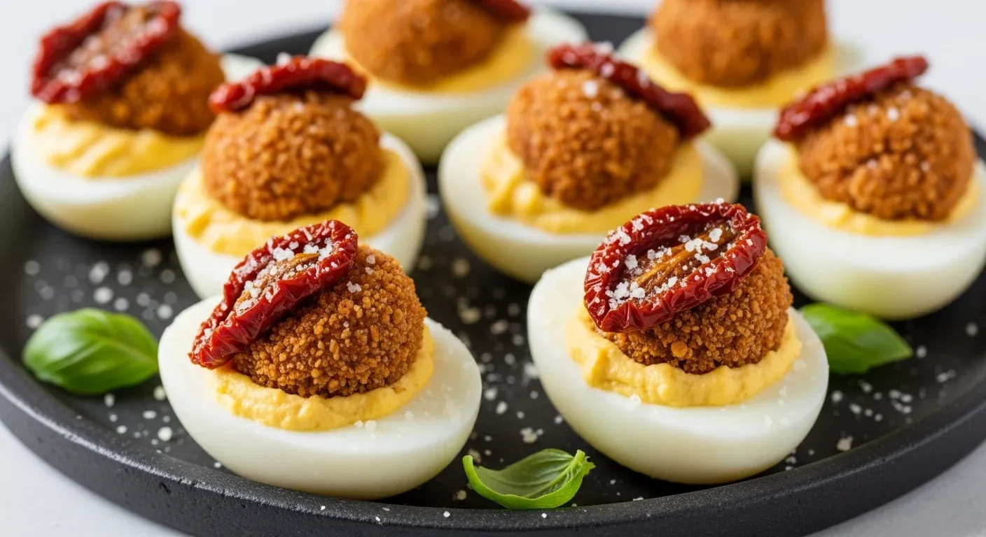 Dipped Italian Deviled Eggs