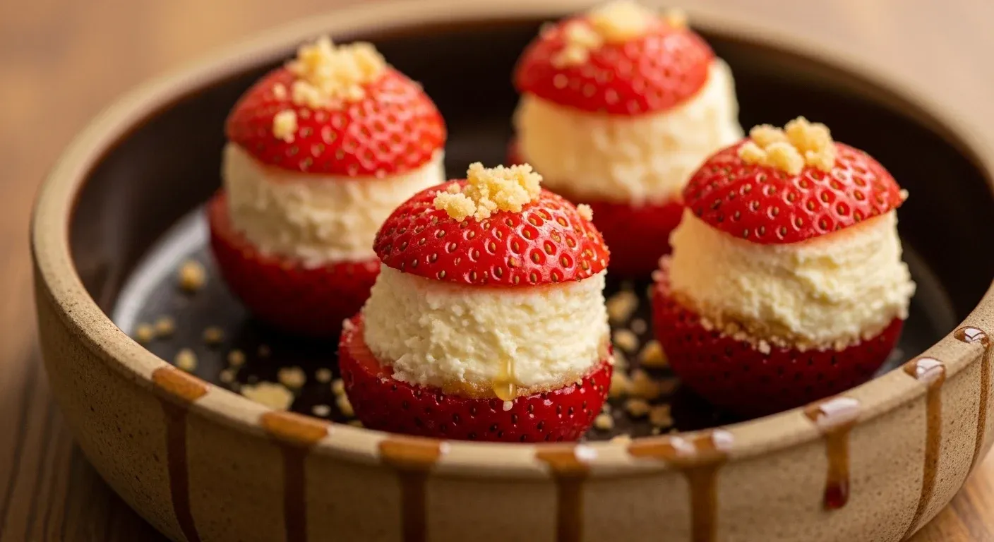 Cheesecake Stuffed Strawberries