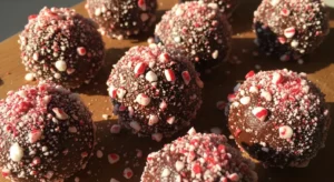 Peppermint Crunch Truffles
