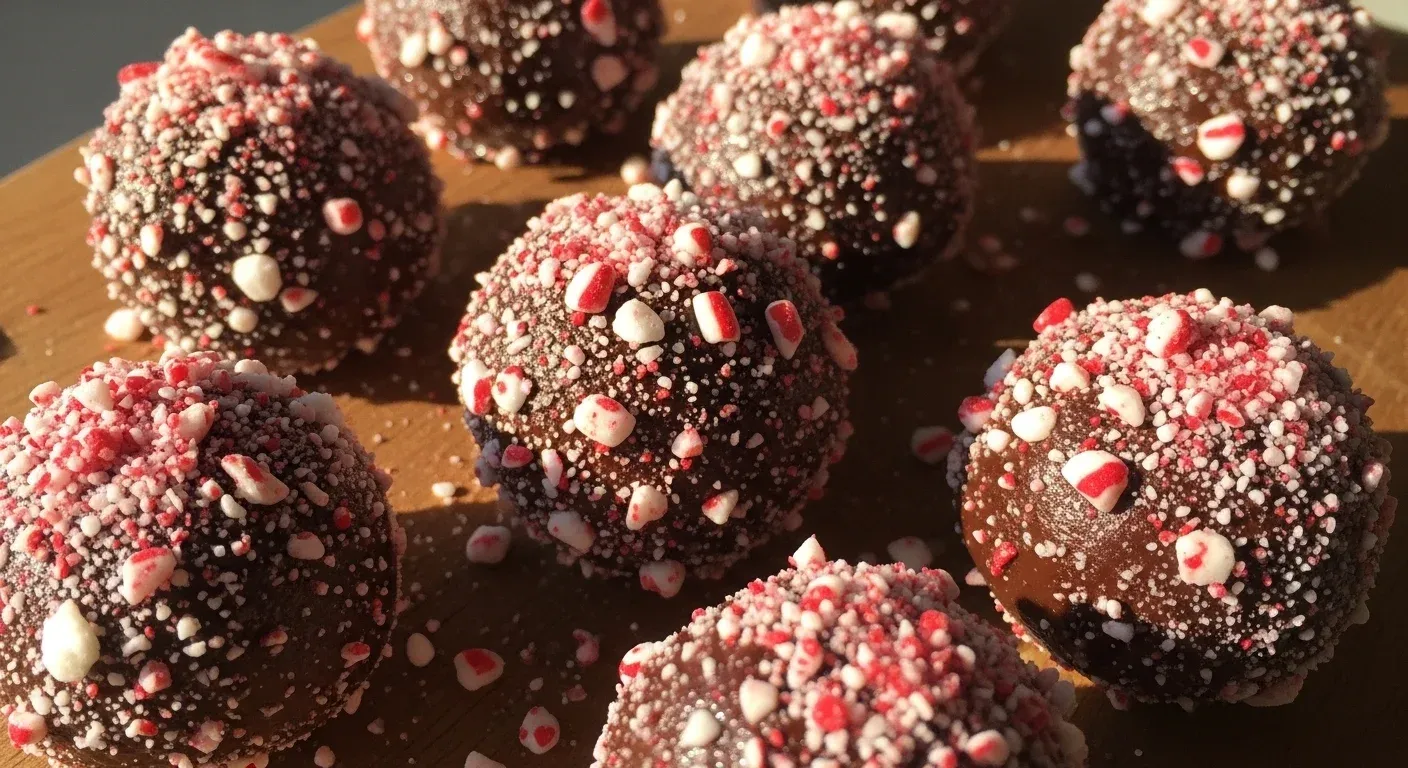 Peppermint Crunch Truffles