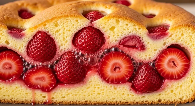 Impossible French Strawberry Cobbler