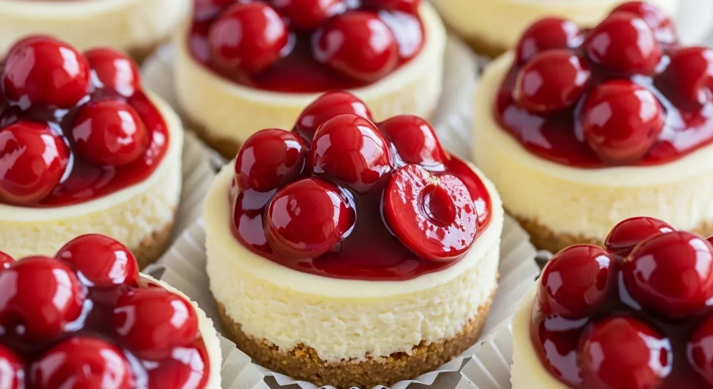 Mini Cherry Cheesecake Bites
