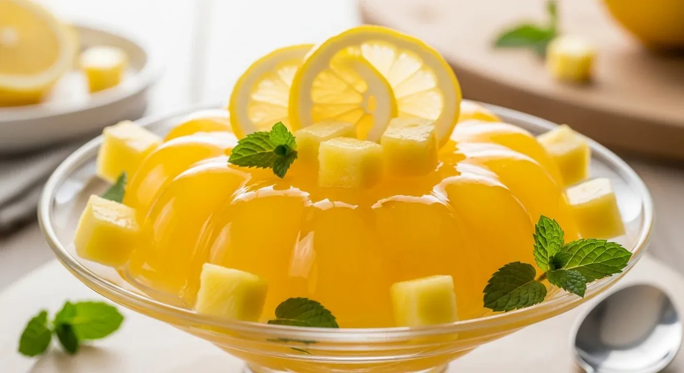 Lemon-Pineapple Gelatin Dessert