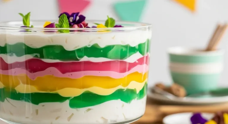 Layered Leche Gelatin Salad