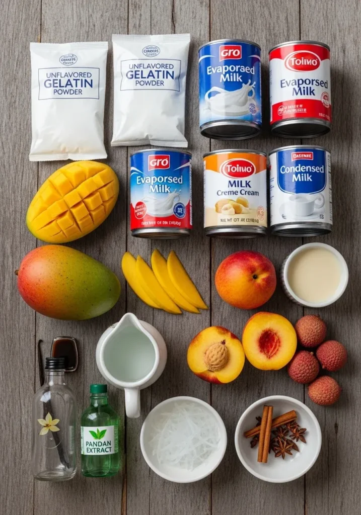 Layered Leche Gelatin Salad