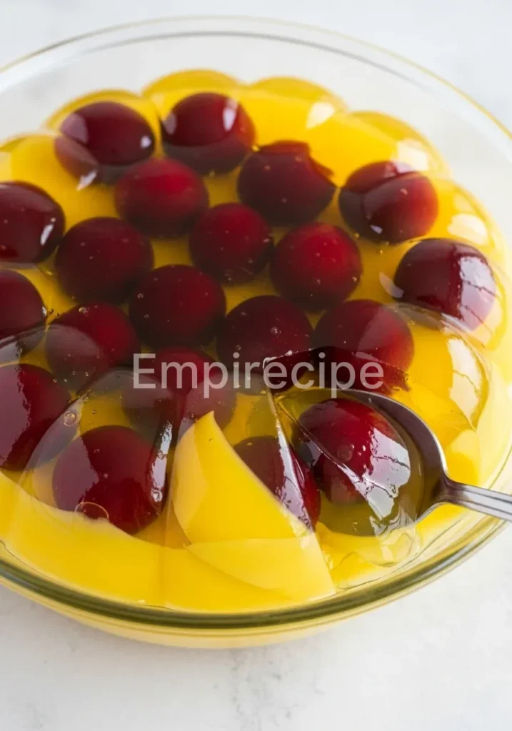 Mango Cherry Gelatin