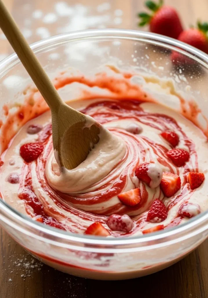 Impossible French Strawberry Cobbler