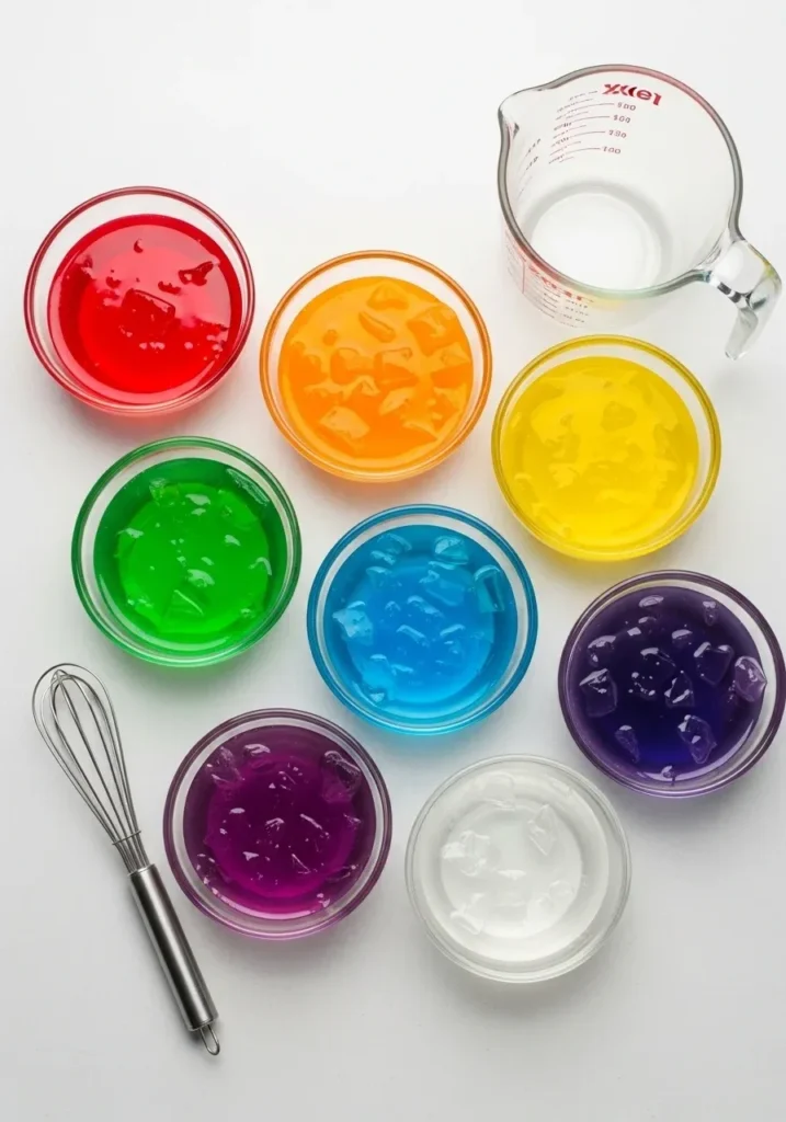 Seven Layer Gelatin Salad