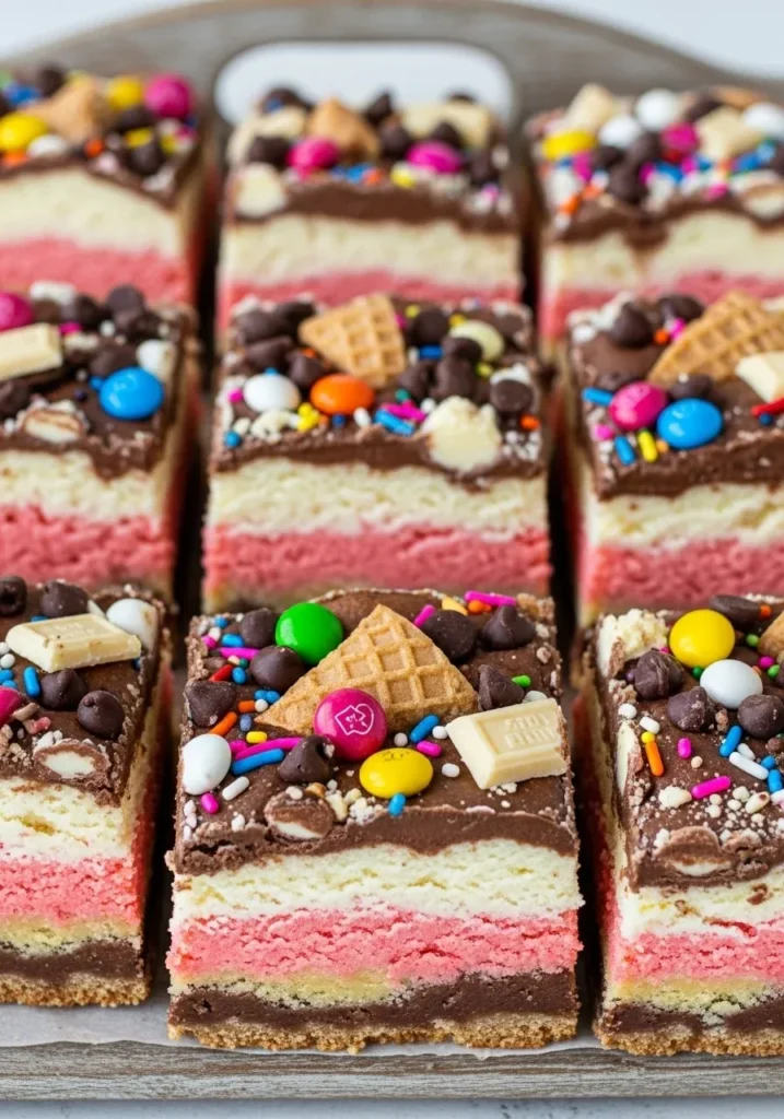 Heapolitan Cookie Bars