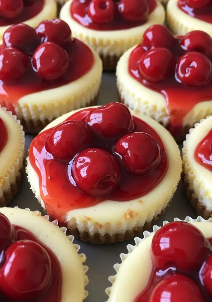 Mini Cherry Cheesecake Bites