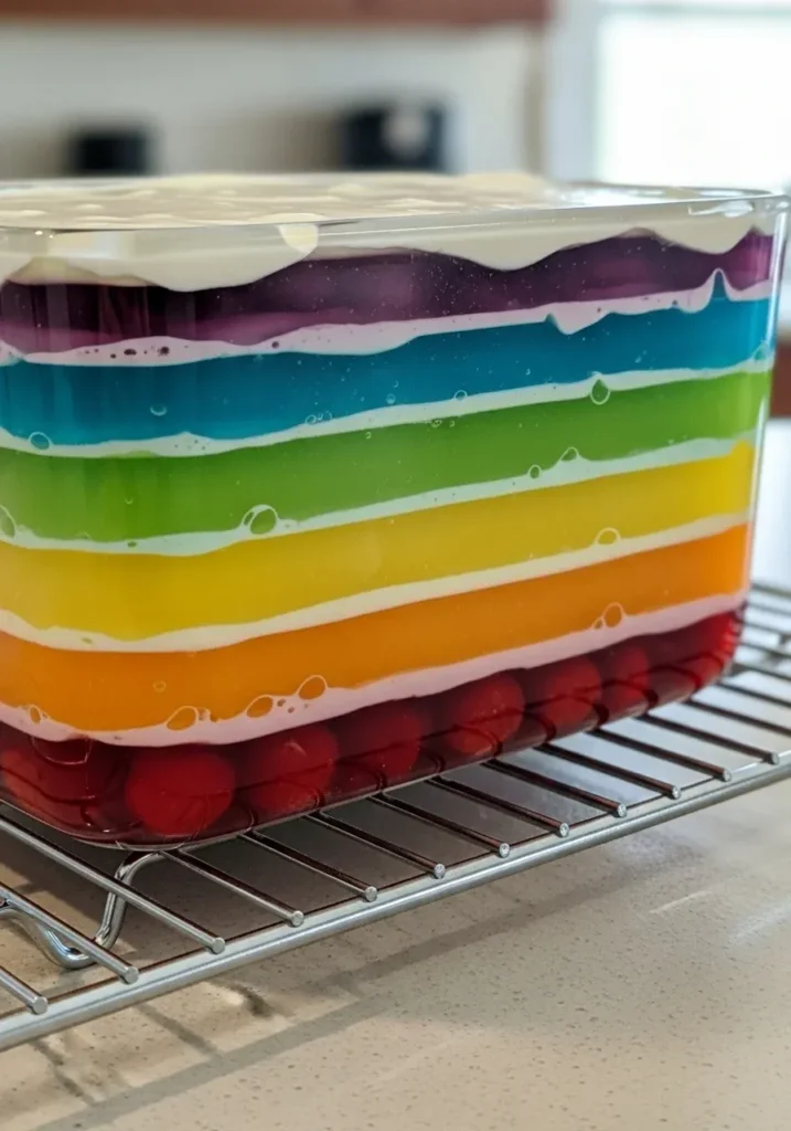 Seven Layer Gelatin Salad