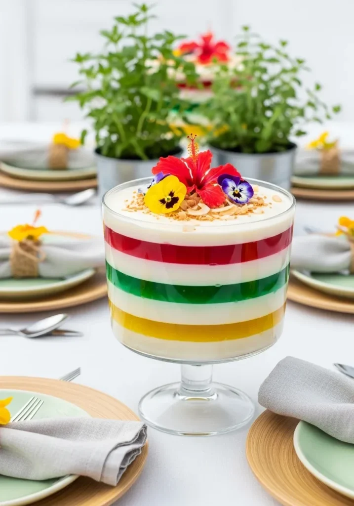 Layered Leche Gelatin Salad