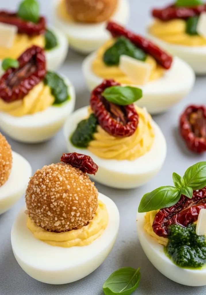 Dipped Italian Deviled Eggs