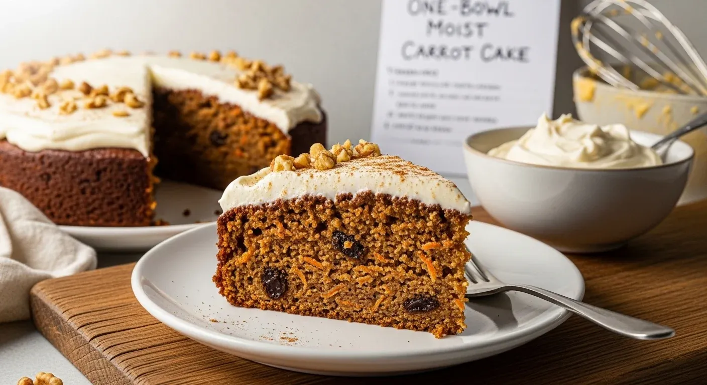 One-Bowl Moist Carrot Cake