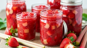 Strawberry Rhubarb Freezer Jam