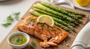 Baked Salmon and Asparagus