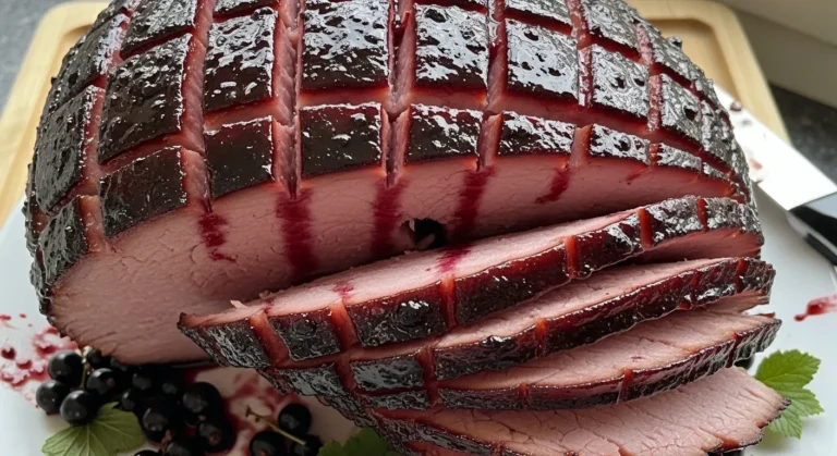 Black Currant Glazed Ham