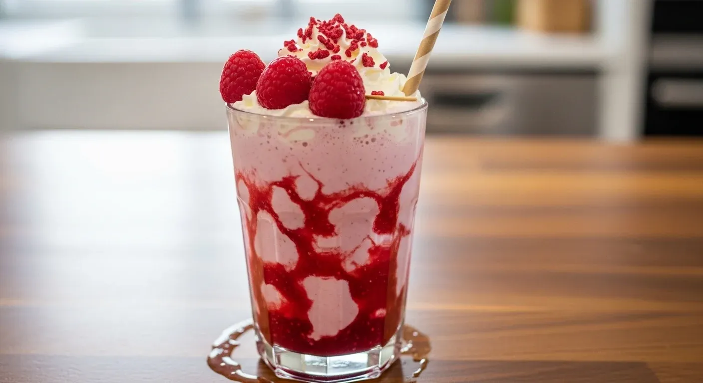 Raspberry Collagen Milkshake