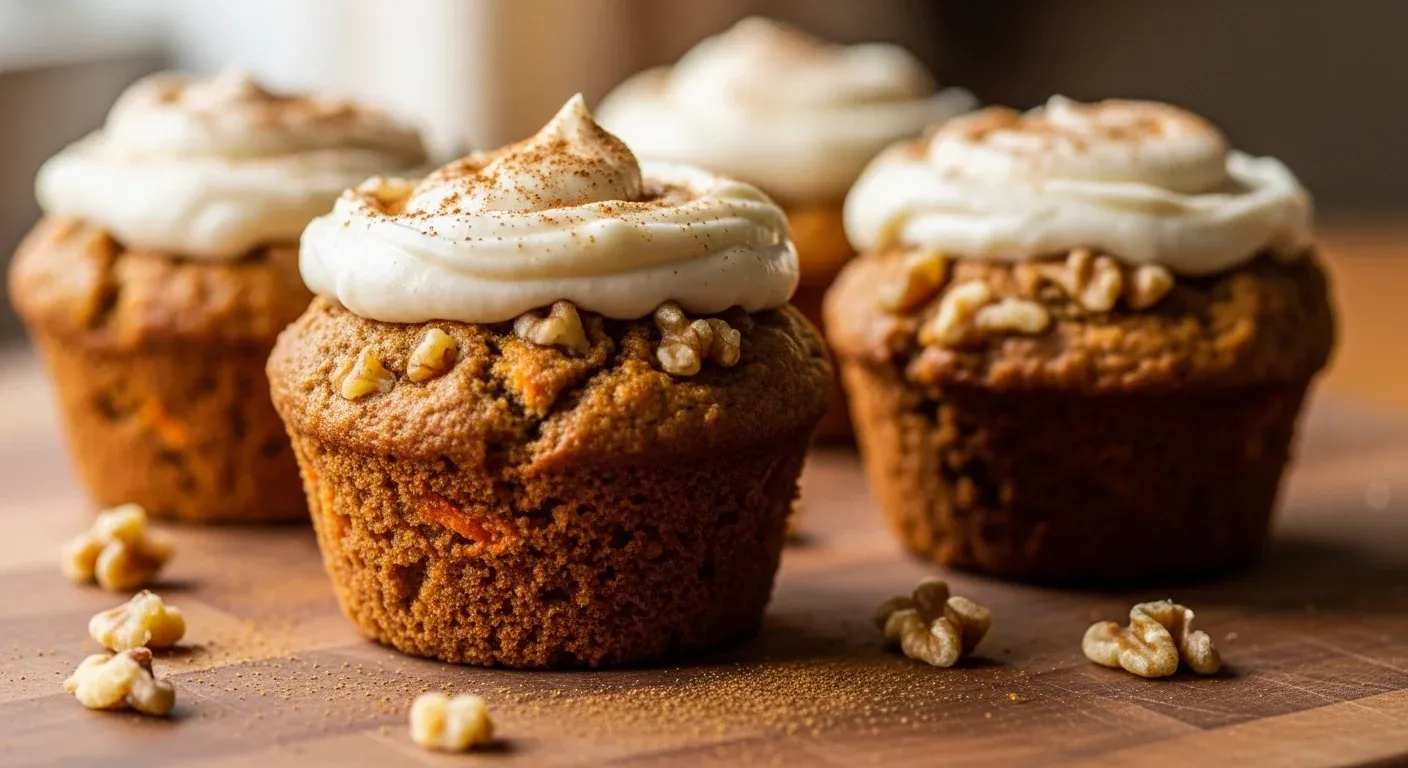 Moist Carrot Cake Muffins