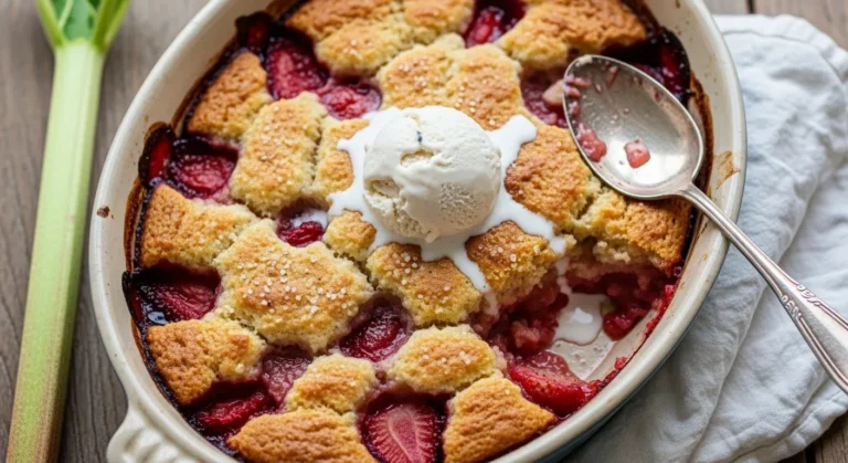 Strawberry Rhubarb Cobbler