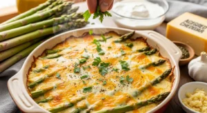 Cheesy Asparagus Casserole Keto