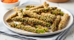 Breaded Air Fryer Asparagus Fries