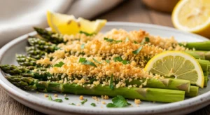 Panko Parmesan Baked Asparagus