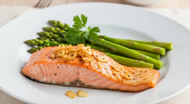 Garlic Salmon with Asparagus