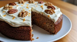 Healthy Flourless Oatmeal Carrot Cake