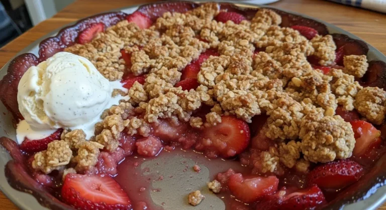 Gluten-Free Strawberry Rhubarb Crisp