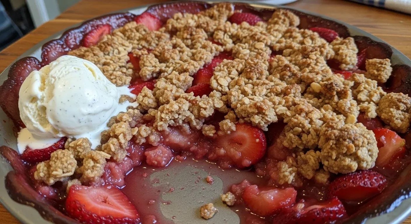 Gluten-Free Strawberry Rhubarb Crisp