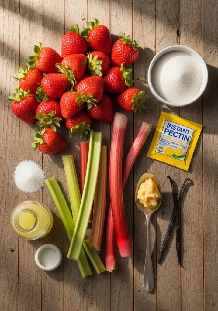 Strawberry Rhubarb Freezer Jam
