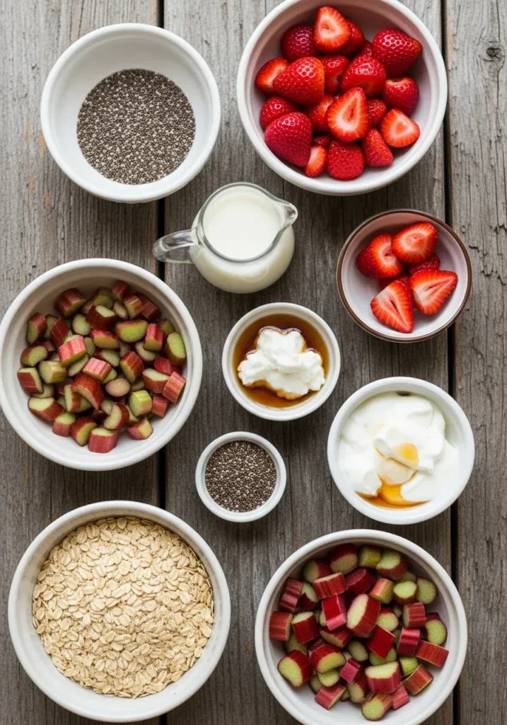Strawberry Rhubarb Overnight Oats