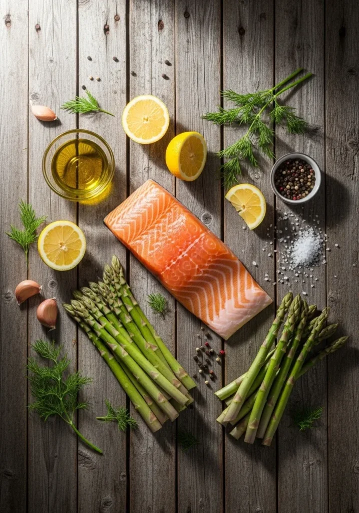 Baked Salmon and Asparagus
