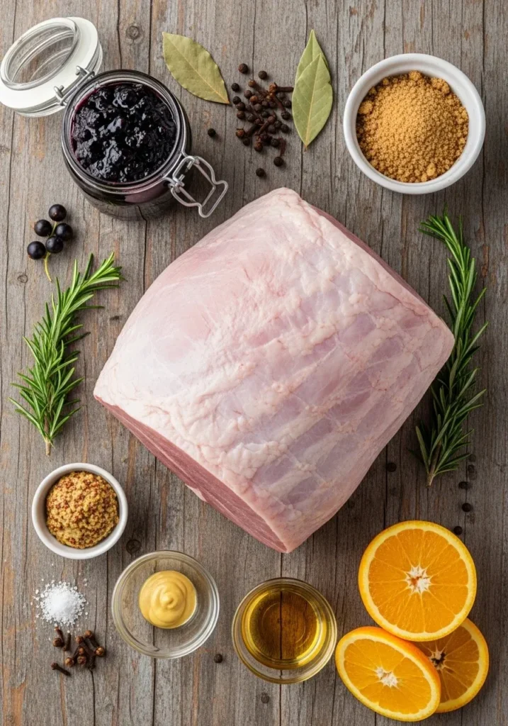 Black Currant Glazed Ham