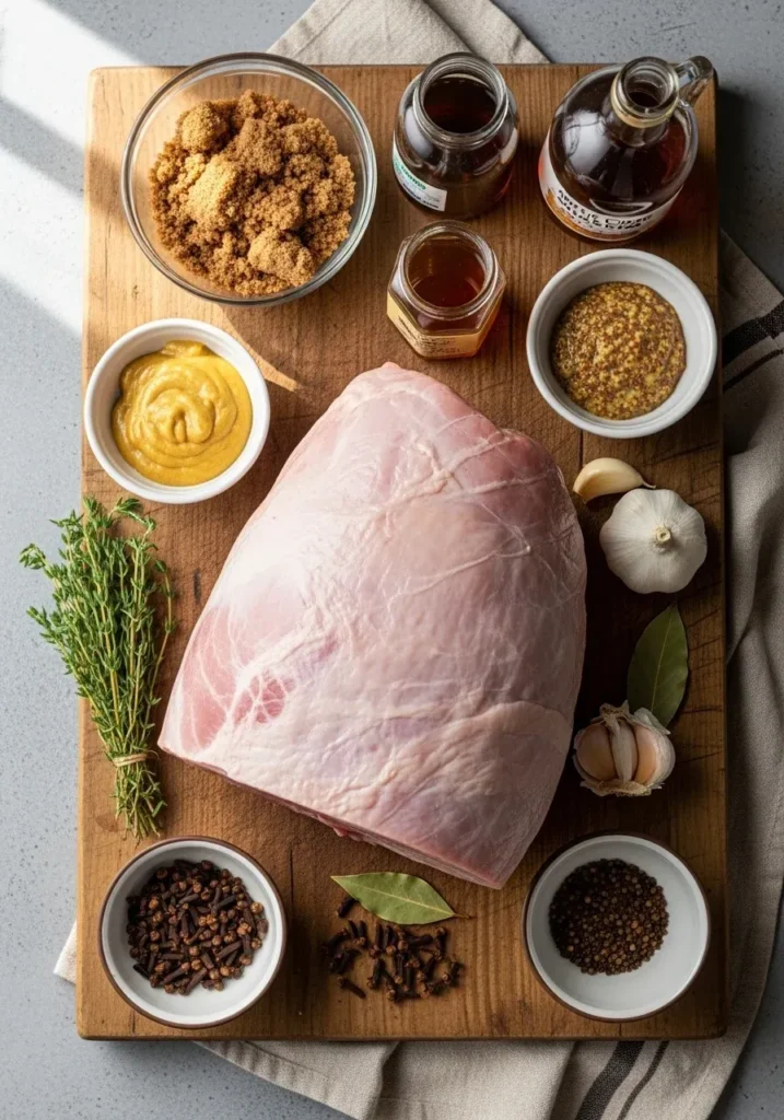 Brown Sugar Mustard Glazed Ham