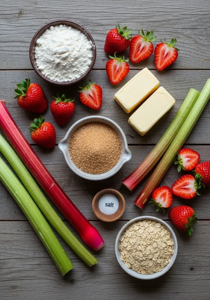 Strawberry Rhubarb Pie with Crumb