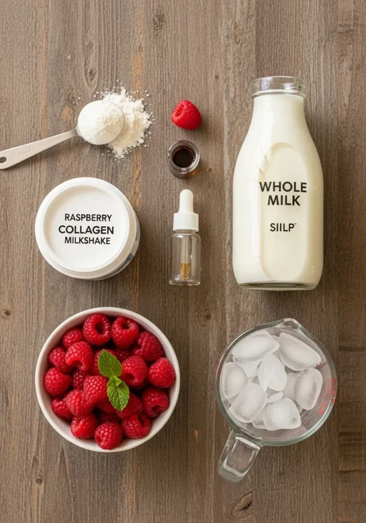 Raspberry Collagen Milkshake