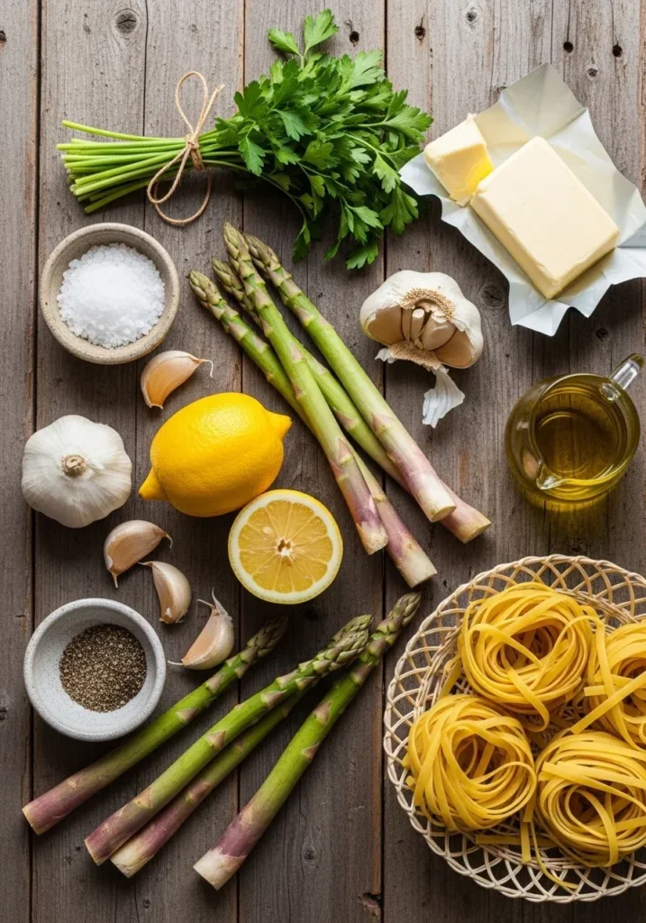 Asparagus Lemon Garlic Pasta